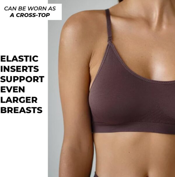 Seamless  and Thong Set for Women Soft Stretch No Show Lingerie, Wireless Matching Underwear, Everyday Set - Image 2