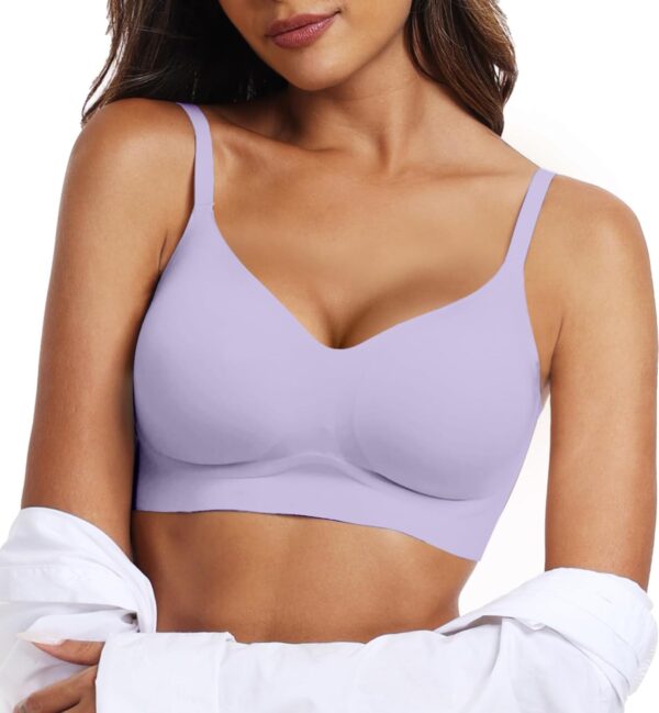 Women Wireless Bras Comfortable Push Up Bra No Underwire Bra Full Support Lift  Everyday Seamless Tshirt Bras