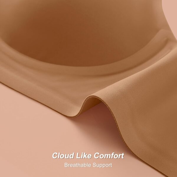 Wireless Bras for Women No Underwire with Support - S-2XL Seamless s Everyday Full Coverage Comfort Tshirt Bra - Image 2